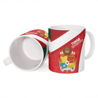 Rugby Tonga and Lebanon Ceramic Mug Mate Maa Tonga Cedars Together