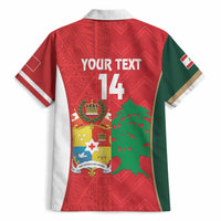 Custom Rugby Tonga and Lebanon Hawaiian Shirt Mate Maa Tonga Cedars Together