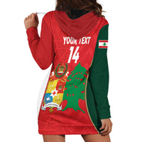 Custom Rugby Tonga and Lebanon Hoodie Dress Mate Maa Tonga Cedars Together