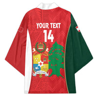 Custom Rugby Tonga and Lebanon Kimono Mate Maa Tonga Cedars Together