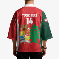 Custom Rugby Tonga and Lebanon Kimono Mate Maa Tonga Cedars Together