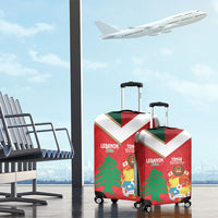 Rugby Tonga and Lebanon Luggage Cover Mate Maa Tonga Cedars Together