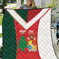 Rugby Tonga and Lebanon Quilt Mate Maa Tonga Cedars Together