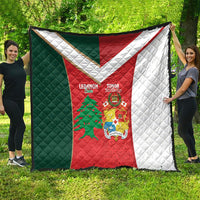 Rugby Tonga and Lebanon Quilt Mate Maa Tonga Cedars Together