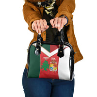 Rugby Tonga and Lebanon Shoulder Handbag Mate Maa Tonga Cedars Together