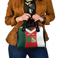 Rugby Tonga and Lebanon Shoulder Handbag Mate Maa Tonga Cedars Together