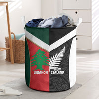 Rugby New Zealand and Lebanon Laundry Basket All Black Cedars Together