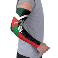 Custom Rugby New Zealand and Lebanon Arm Sleeves All Black Cedars Together