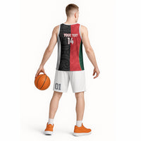Custom Rugby New Zealand and Lebanon Basketball Jersey All Black Cedars Together