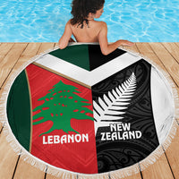 Rugby New Zealand and Lebanon Beach Blanket All Black Cedars Together