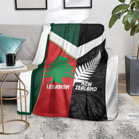 Rugby New Zealand and Lebanon Blanket All Black Cedars Together