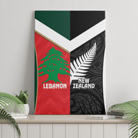 Rugby New Zealand and Lebanon Canvas Wall Art All Black Cedars Together