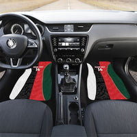 Custom Rugby New Zealand and Lebanon Car Mats All Black Cedars Together