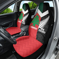Rugby New Zealand and Lebanon Car Seat Cover All Black Cedars Together