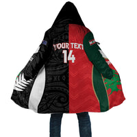 Custom Rugby New Zealand and Lebanon Cloak All Black Cedars Together