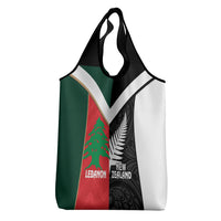 Rugby New Zealand and Lebanon Grocery Bag All Black Cedars Together