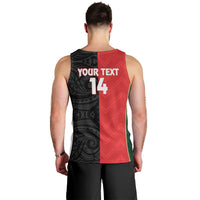 Custom Rugby New Zealand and Lebanon Men Tank Top All Black Cedars Together