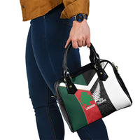 Rugby New Zealand and Lebanon Shoulder Handbag All Black Cedars Together