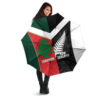 Rugby New Zealand and Lebanon Umbrella All Black Cedars Together