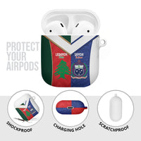 Rugby Samoa and Lebanon AirPods Case Toa Samoa Cedars Together