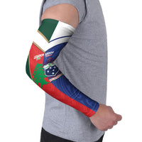 Custom Rugby Samoa and Lebanon Arm Sleeves Toa Samoa Cedars Together