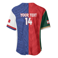 Custom Rugby Samoa and Lebanon Baseball Jersey Toa Samoa Cedars Together