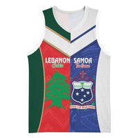 Custom Rugby Samoa and Lebanon Basketball Jersey Toa Samoa Cedars Together