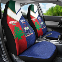Rugby Samoa and Lebanon Car Seat Cover Toa Samoa Cedars Together