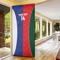 Custom Rugby Samoa and Lebanon Door Cover Toa Samoa Cedars Together