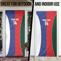 Custom Rugby Samoa and Lebanon Door Cover Toa Samoa Cedars Together
