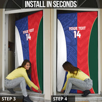 Custom Rugby Samoa and Lebanon Door Cover Toa Samoa Cedars Together
