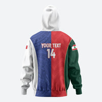 Custom Rugby Samoa and Lebanon Hoodie Toa Samoa Cedars Together