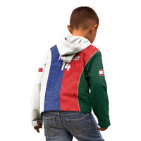 Custom Rugby Samoa and Lebanon Kid Hoodie Toa Samoa Cedars Together
