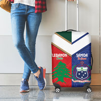 Rugby Samoa and Lebanon Luggage Cover Toa Samoa Cedars Together