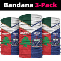 Rugby Samoa and Lebanon Neck Gaiter Toa Samoa Cedars Together