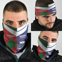 Rugby Samoa and Lebanon Neck Gaiter Toa Samoa Cedars Together