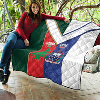 Rugby Samoa and Lebanon Quilt Toa Samoa Cedars Together