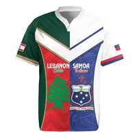 Custom Rugby Samoa and Lebanon Rugby Jersey Toa Samoa Cedars Together