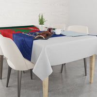 Rugby Samoa and Lebanon Tablecloth Toa Samoa Cedars Together