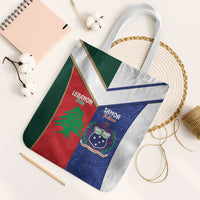 Rugby Samoa and Lebanon Tote Bag Toa Samoa Cedars Together