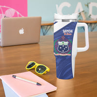 Rugby Samoa and Lebanon Tumbler With Handle Toa Samoa Cedars Together