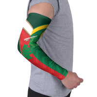 Custom Rugby Australia and Lebanon Arm Sleeves Aussie Kangaroos Cedars Together