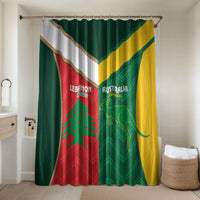 Rugby Australia and Lebanon Bathroom Set Aussie Kangaroos Cedars Together