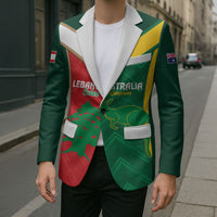Custom Rugby Australia and Lebanon Blazer Aussie Kangaroos Cedars Together