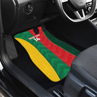 Custom Rugby Australia and Lebanon Car Mats Aussie Kangaroos Cedars Together