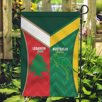 Rugby Australia and Lebanon Garden Flag Aussie Kangaroos Cedars Together