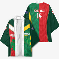 Custom Rugby Australia and Lebanon Kimono Aussie Kangaroos Cedars Together