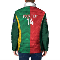 Custom Rugby Australia and Lebanon Padded Jacket Aussie Kangaroos Cedars Together