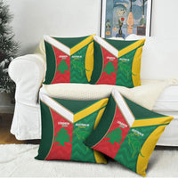 Rugby Australia and Lebanon Pillow Cover Aussie Kangaroos Cedars Together