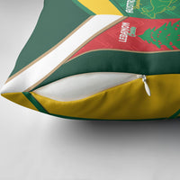 Rugby Australia and Lebanon Pillow Cover Aussie Kangaroos Cedars Together